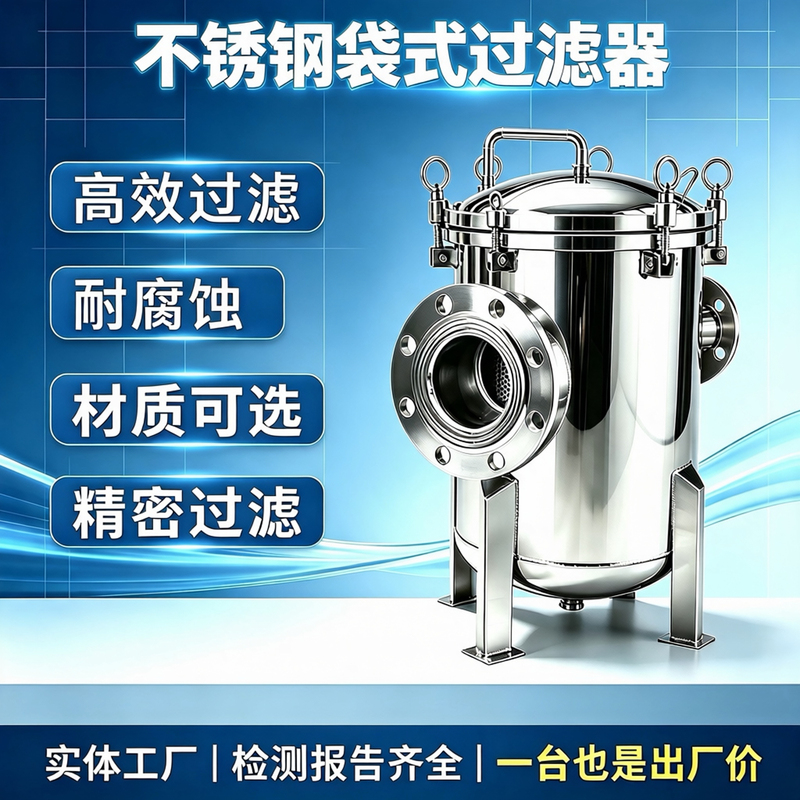 304 Stainless Steel Bag Filter Industrial Pre-Filter for Cement, Sand, Edible Oil, Precision Security Filter 304 Stainless Steel Bag Filter Industrial Pre-Filter for Cement, Sand, Edible Oil, Precision Security Filter
