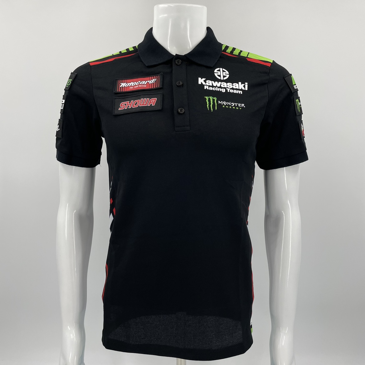 WSBK locomotive race Kawasaki team factory uniforms summer riding short sleeve Kawasaki track work dress polo-Taobao