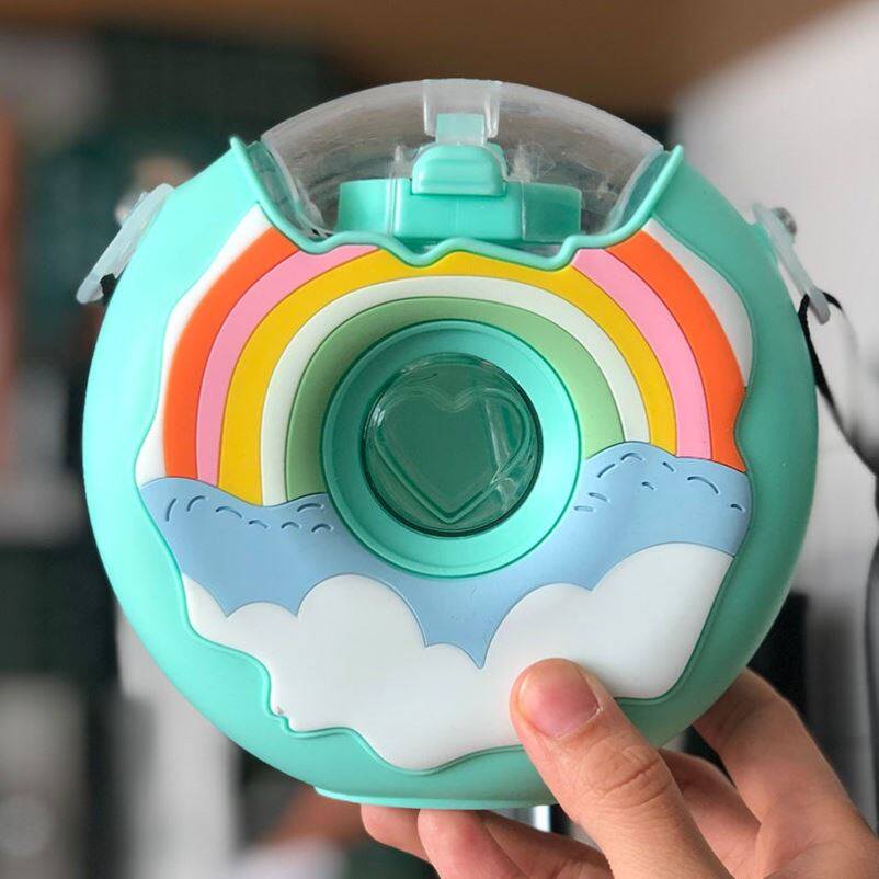 Donut children's cup net red ins primary school children kettle kindergarten baby sipette cup portable cup