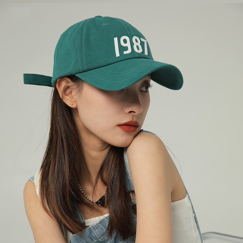 Classy key Japanese designer Union name Lake Green Baseball Cap Woman Sun Shade Casual 100 Lap Duck Tongue Hat