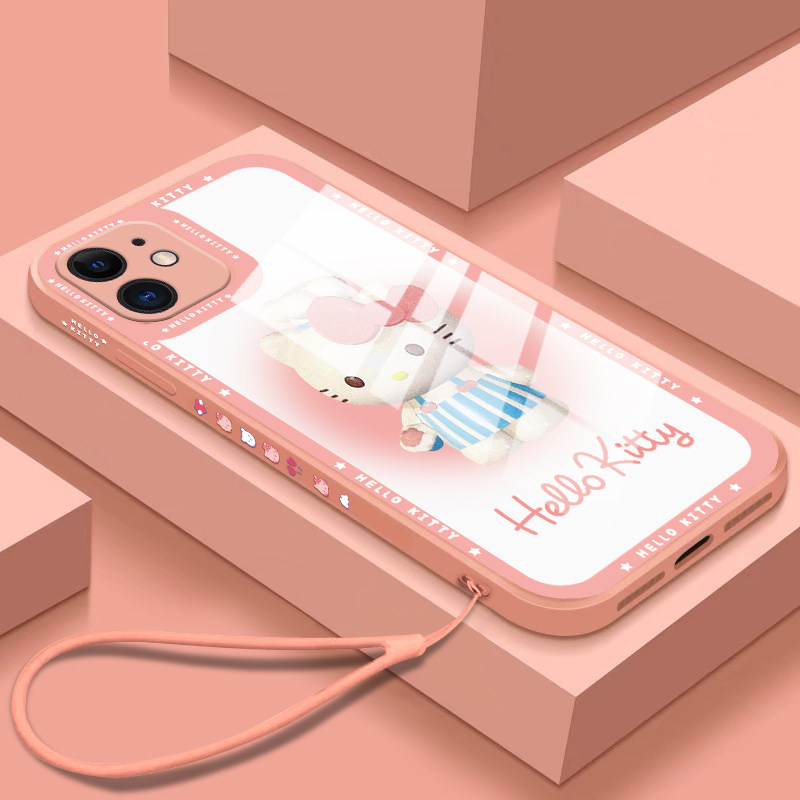 Cartoon cute creative application iPhone13 12promax Apple 11 mobile phone protection shell xs xr new xsmax glass 7p full package 8plus anti-fall 1