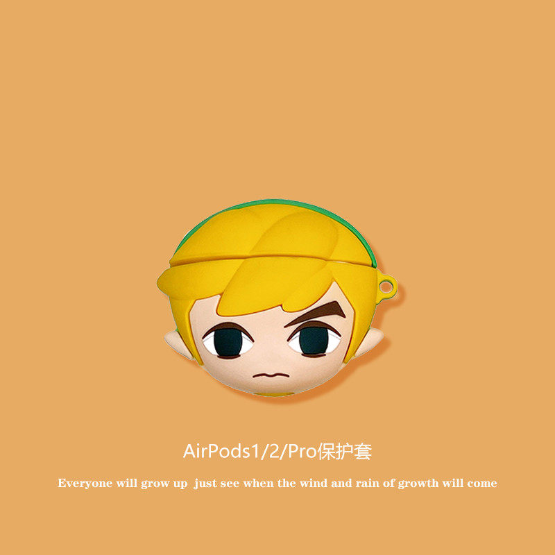 Cartoon Selda Applies Airpods Protective Sleeves Cute Airpodspro Headphones Sleeve Silicone Apple Bluetooth Headphones Kit Ipods Shell airpods2 Soft Pro Innovation