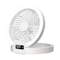 2024 New Desktop Small Fan USB Charging Portable Wall Mounted Cooling Fan Folding Portable Dormitory 1307T