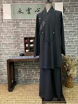 Qi Xin Monk Clothes Spring and Autumn Cotton-Wool Blended Arhat Gown Suit Monk Clothes 4 Medium Gray 6 Light Gray 45 Black Gray