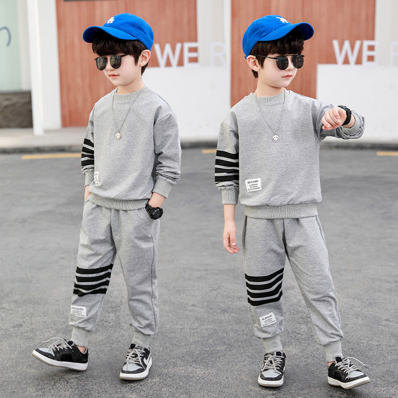 Children's clothing boy suit 2021 new middle and big children 6 two-piece suit 7 Korean version 8 Western style 9 fashionable 10 Internet celebrity 12 tide clothes