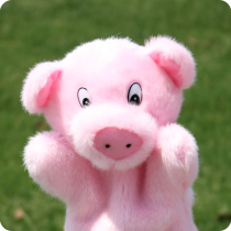 Story Props Hand Puppet of Three Little Pigs Puppet Toys Kindergarten Parenting Early Teach Baby Appeasement Doll Gloves