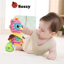 Special cabinet SOZZY baby boy toy multifunction tooth glue rocking bell cart cart hanging baby plush toy