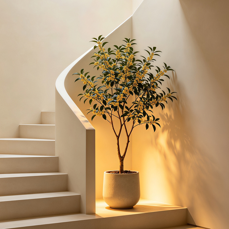 Artificial Osmanthus Tree, Happiness Tree Prop, Large Decorative Indoor Mall, Film Studio Floor-Standing Landscaping Decoration, Floral Tree Artificial Osmanthus Tree, Happiness Tree Prop, Large Decorative Indoor Mall, Film Studio Floor-Standing Landscaping Decoration, Floral Tree