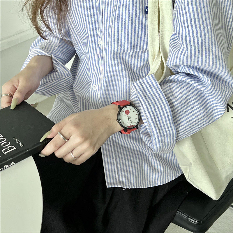 Minimalist Women's Quartz Watch With Silicone Strap For Girls_voghion.com