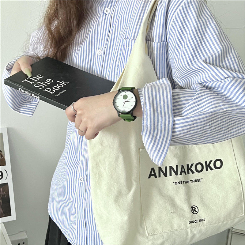Minimalist Women's Quartz Watch With Silicone Strap For Girls_voghion.com