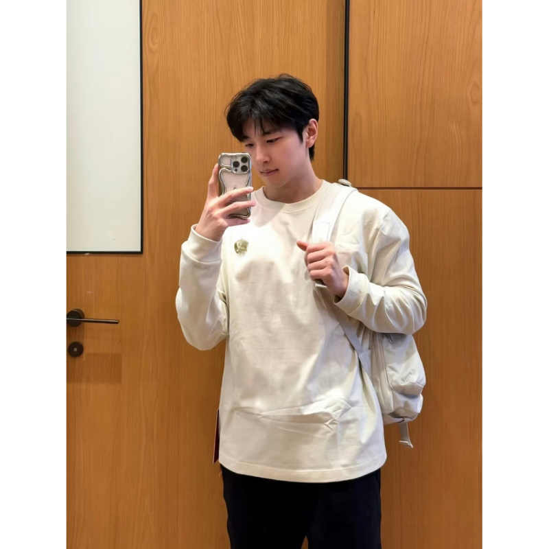 【The King of Commuting】Self-Designed Long-Sleeve Printed Casual Loose Breathable Fitness Sports Base Layer 【The King of Commuting】Self-Designed Long-Sleeve Printed Casual Loose Breathable Fitness Sports Base Layer