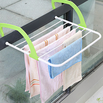 Upper new balcony indoor outdoor telescopic clotheshorse folding clothes hanger outdoor bedroom drying hanger outdoor drying