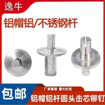Knock-core rivet aluminium stainless steel semicircle head knockout aluminium blooming expansion screw Large full GB T15855