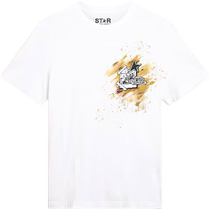 (Gift) (Creative Model) Golden Goose Mens Star Collection Round Neck T-Shirt GGDB