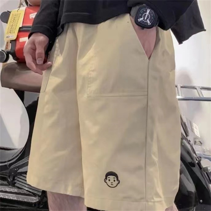 Nb Little Man Embroidery Work Shorts Men's Sports Loose Casual Summer New Five-Point Shorts Trendy Thin Pants