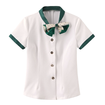 Jingcheng high-end hotel waiter work clothes female tea restaurant banquet hot pot restaurant catering clothing summer short-sleeved