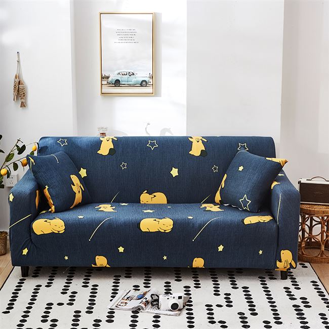 Ghế sofa đa năng dài lười bốn mùa phổ quát đàn hồi bọc vải bọc toàn bộ vải bảo vệ ghế sofa bọc toàn bộ ba người - Bảo vệ bụi