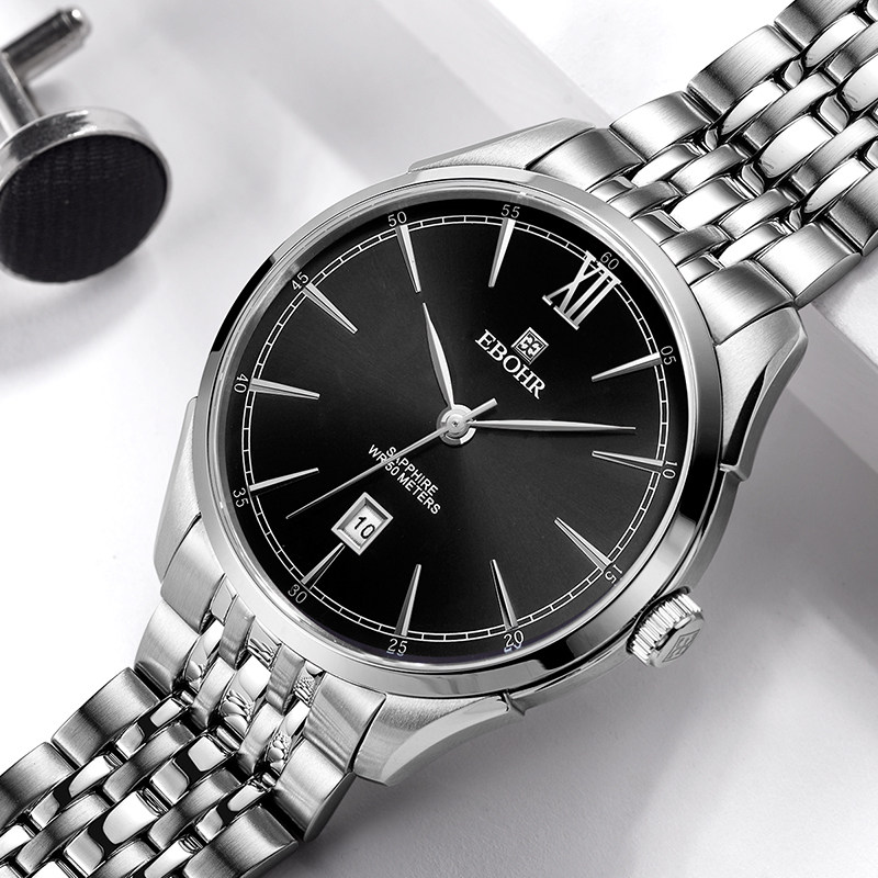 EBOHR EBOHR watch men's steel belt fashion atmosphere couple watch waterproof personality casual watch 5650