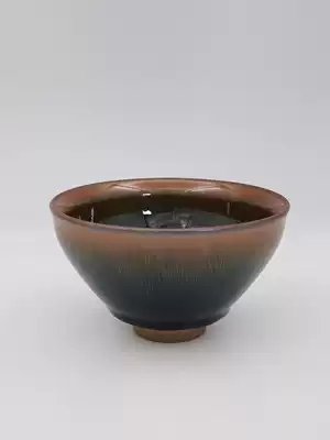 Wujin Glaze Rabbit Jianzhan Koukou 12 5 caliber Song Dynasty tea large Bowl original iron tire handmade tea set Jianyang