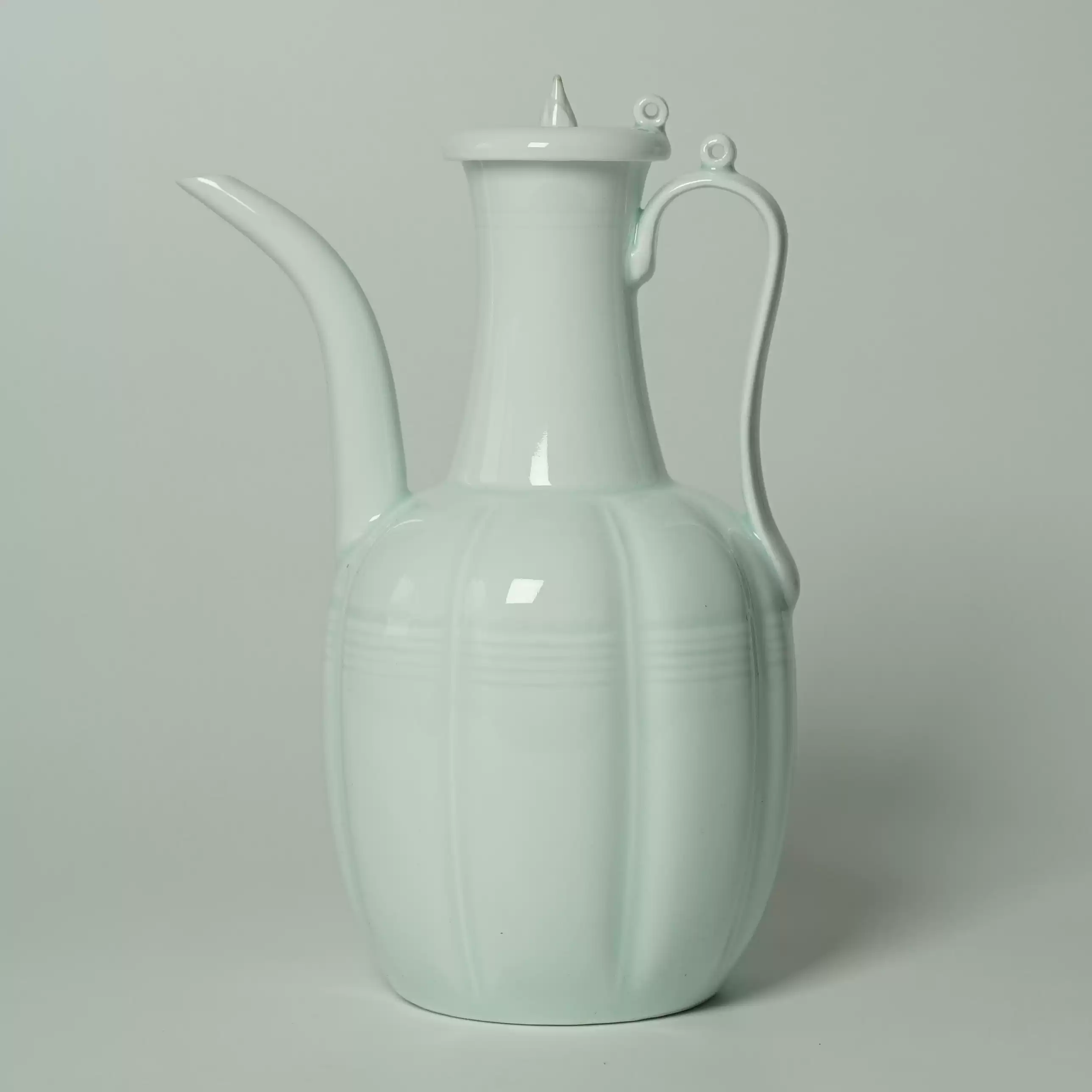 宋代點茶執壺湯瓶影青湖田窯水注子手工製造中式復古茶具