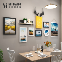 Nordic restaurant wall decoration creative personality living room sofa background wall decoration pendant decoration jewelry combination