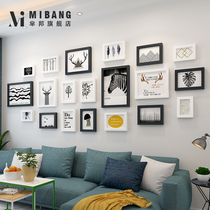 Simple modern photo wall Living room decoration sofa background wall Combination photo frame hanging wall Photo wall Album background wall