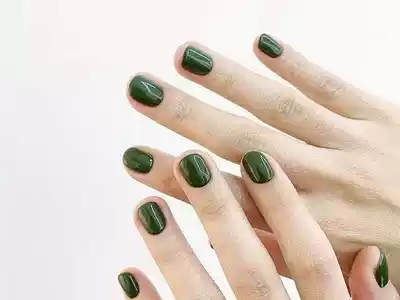 (Nail) Japanese solid color nail art (send 2 fingers jump color)