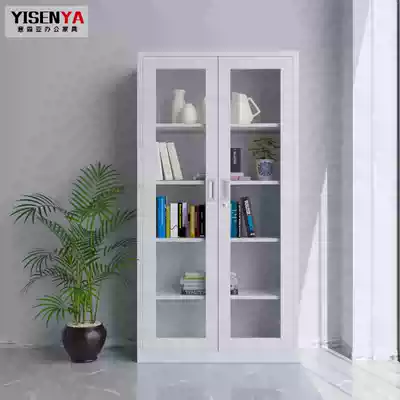 Isenya office document cabinet iron sheet financial file certificate cabinet with lock staff storage cabinet short cabinet