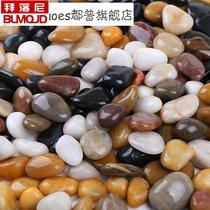 Flower stone grain Breathable Rain Flowers Stones Cobble Cobble Cobble Building Decoration Potted Garden Fish Tank Flower Pots Laying Face Small Stones