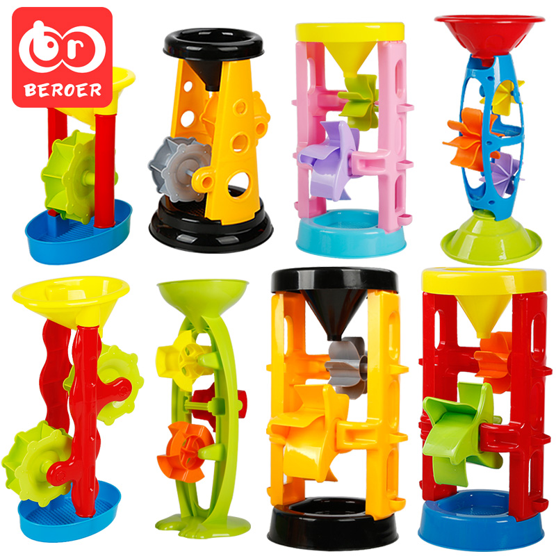 Children's beach toy suit digs sand and drain large number car shovel and bucket baby playing sandpool Semen Cassiae tool