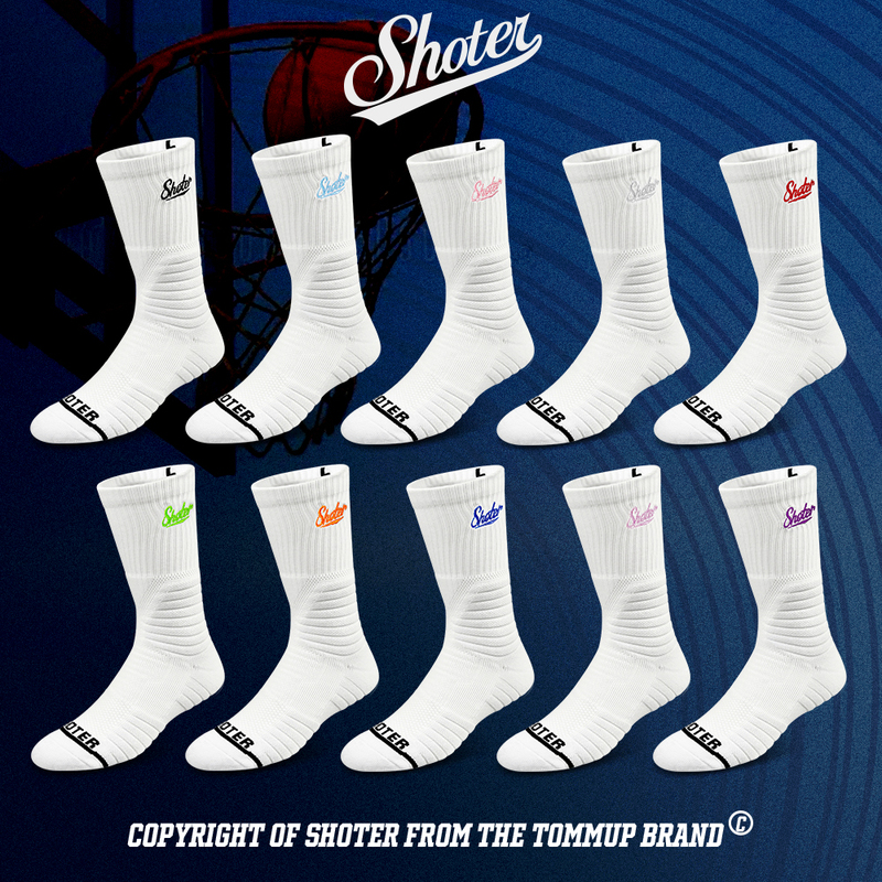 Shoter Practical Professional Basketball Socks with Towel Bottom, Long Tube, Men's Summer Thin American-Style Running Training Sports Socks