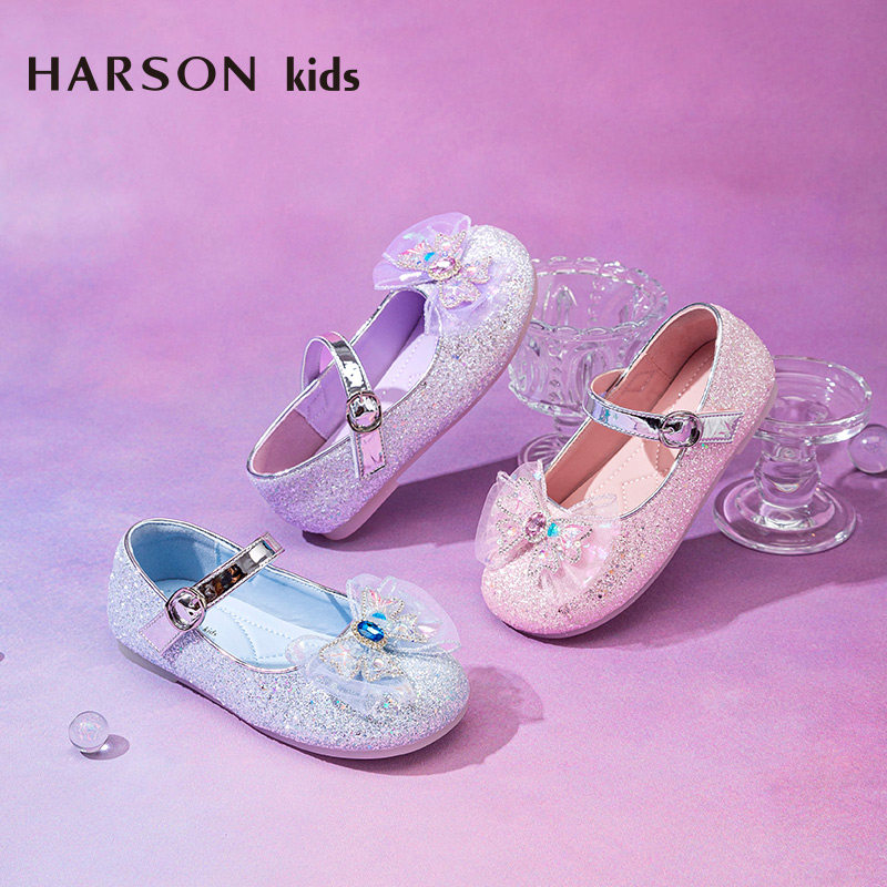 🌟童鞋界的公主梦 ——Harson kids早春女童水晶公主鞋-水晶-淘宝好物网
