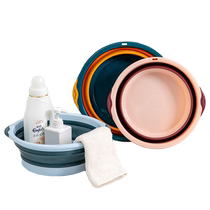Jieliya foldable washbasin dormitory home student laundry basin portable travel large plastic basin