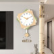 Cream style clock wall clock home perpetual calendar quartz clock