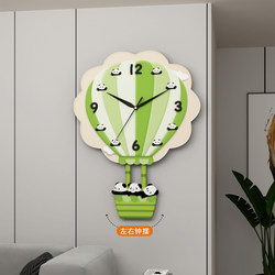 New Style Living Room Wall Clock, Home Clock, Silent Clock, Wall-Mounted Creative Quartz Clock, Calendar, Swinging Decorative Wall Clock