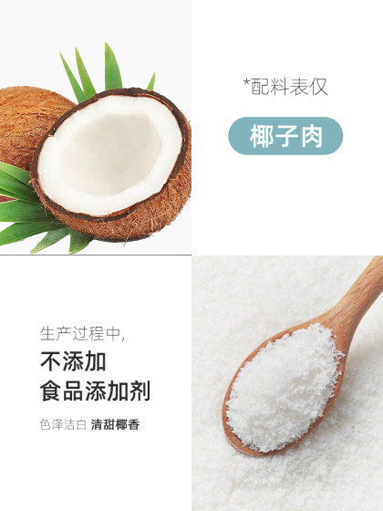 展艺椰蓉椰丝500g椰蓉粉面包糕点椰奶小方糯米糍大福烘焙装饰原料