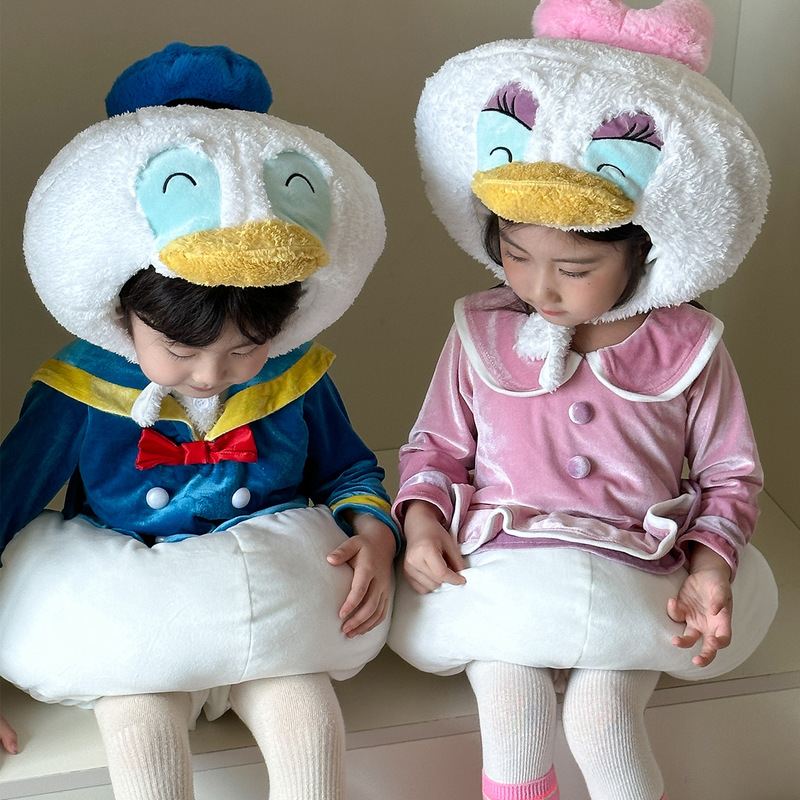 Halloween Children's Costumes for Boys and Girls, Cute Donald Duck Costume, Baby Kindergarten Performance Outfit