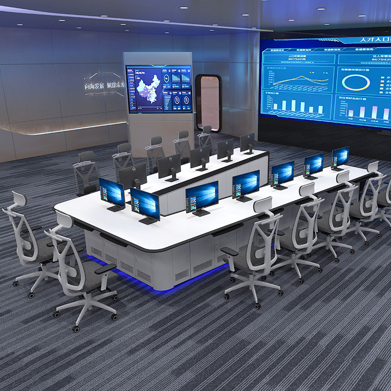 Customized Command Center console console console dispatching desk monitoring bench security command desk U-type meeting research and judgment desk-Taobao