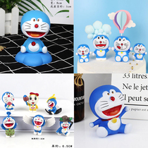Blue Tinker Cake Decorated Birthday Bakery Decoration Swing Tinking Cat Doraemon Small Swing