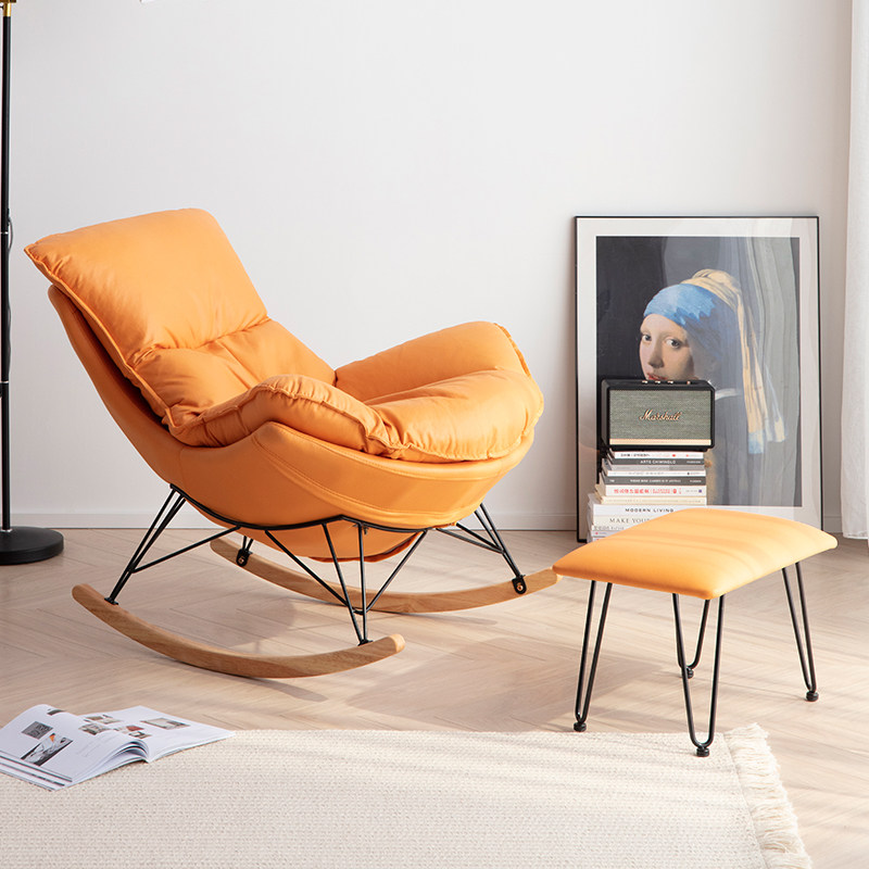 Nordic Net Red Rocking Chair Balcony Sloth Casual Chair Subsofa Bedroom Living Room Single Lobster Chair Light Lavish Rocking Chair