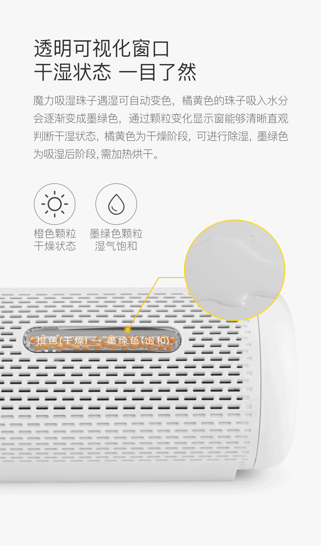 Осушитель воздуха Коробки-дель-Мар осушения осушитель абсорбент мешок шкаф осушителя палаты в плесени поглощения влаги ， мини-бытовые Deerma