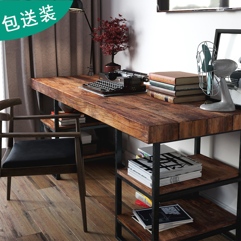 Soliwood desktop desktop desk desk combination of desktop desk for modern workbench students to write desk