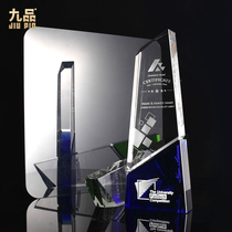  Crystal trophy medal customization company School childrens competition trophy customization thumb five-pointed star trophy production