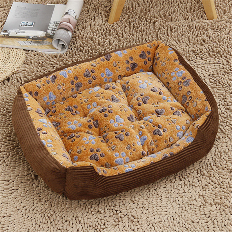 Dog kennel four seasons universal teddy pet cushion bite-resistant small large dog golden retriever dog bedding to keep warm in winter