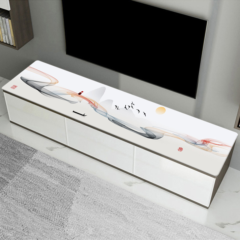 Minimalist modern rectangular TV cabinet table mat waterproof anti-oil and burn-free Nordic TV cabinet Shoe cabinet Gaib