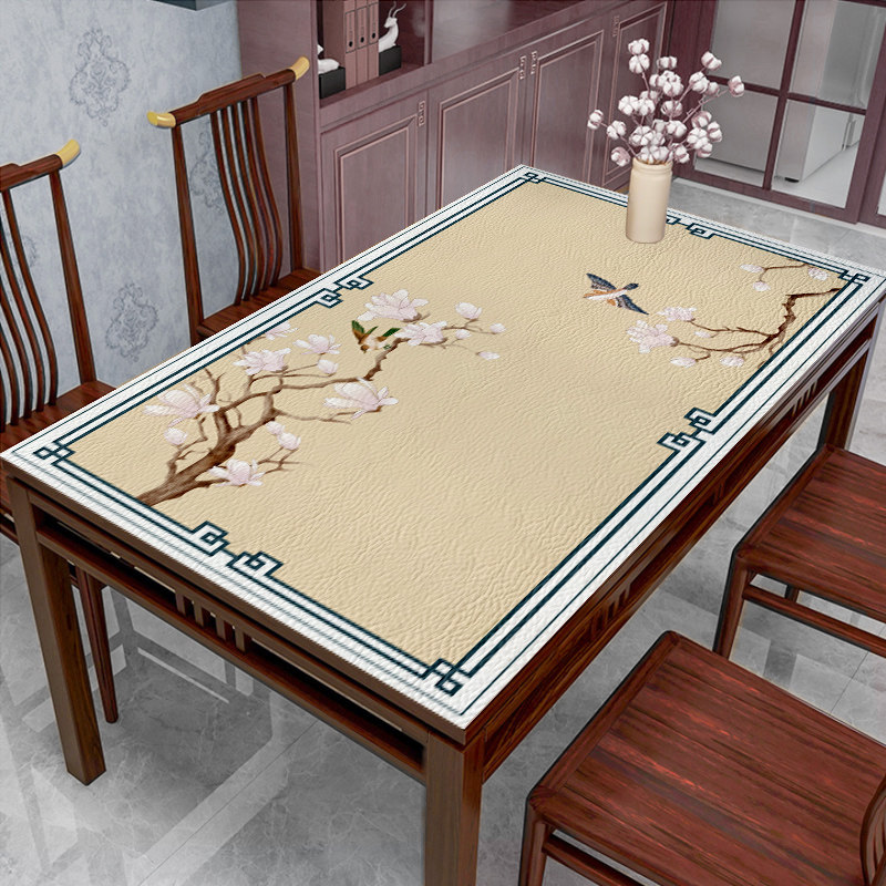 New Chinese Tea Table Mat q Bomb Silicone Table Mats WATERPROOF AND OIL FREE 2021 NEW TABLE CLOTH EAUX STYLE