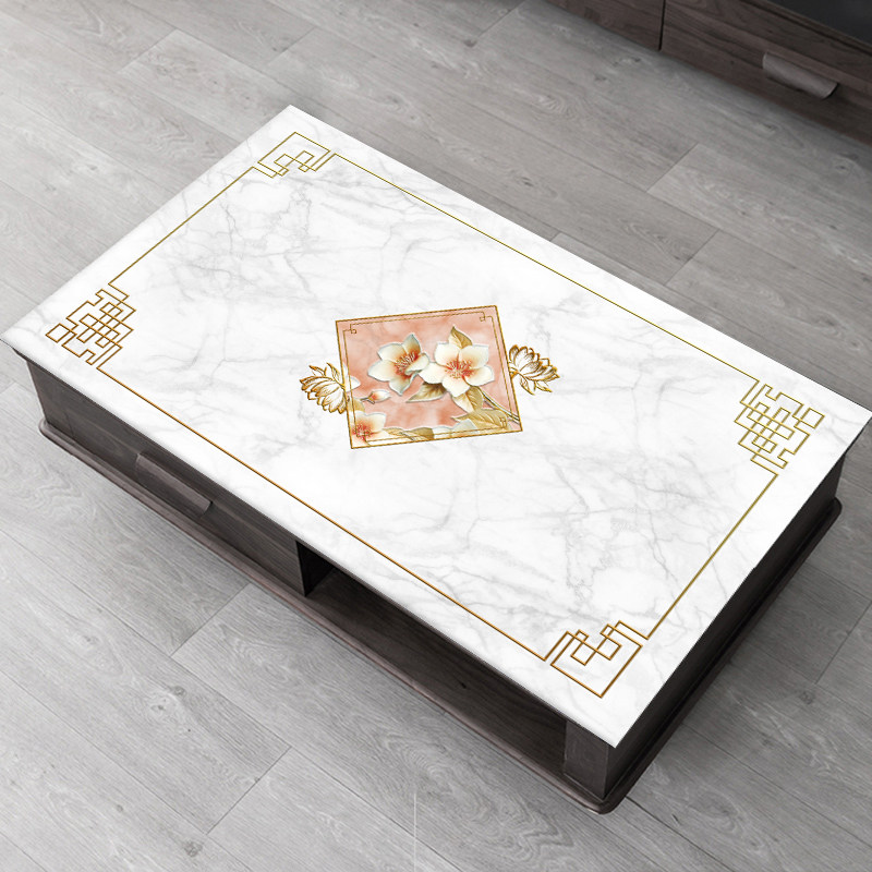 Table tablecloth waterproof oil-proof PVC anti-hot and convenient modern tablecloth tea coupon household rectangular thickness