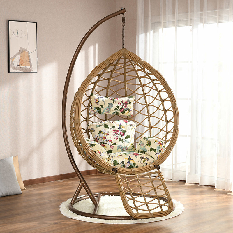 Hanging basket rattan chair net red hanging chair double rattan hammock home balcony cradle chair outdoor swing bird nest lazy