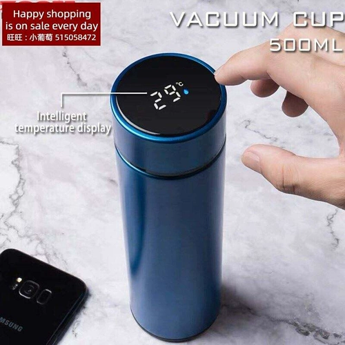 Новая 500 мл вакуумная температура на дисплее бутылка с горячей водой t