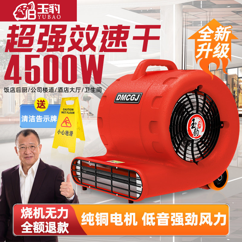 玉豹品牌商用吹地机 大功率地面吹干机 家用除湿除臭吹风机